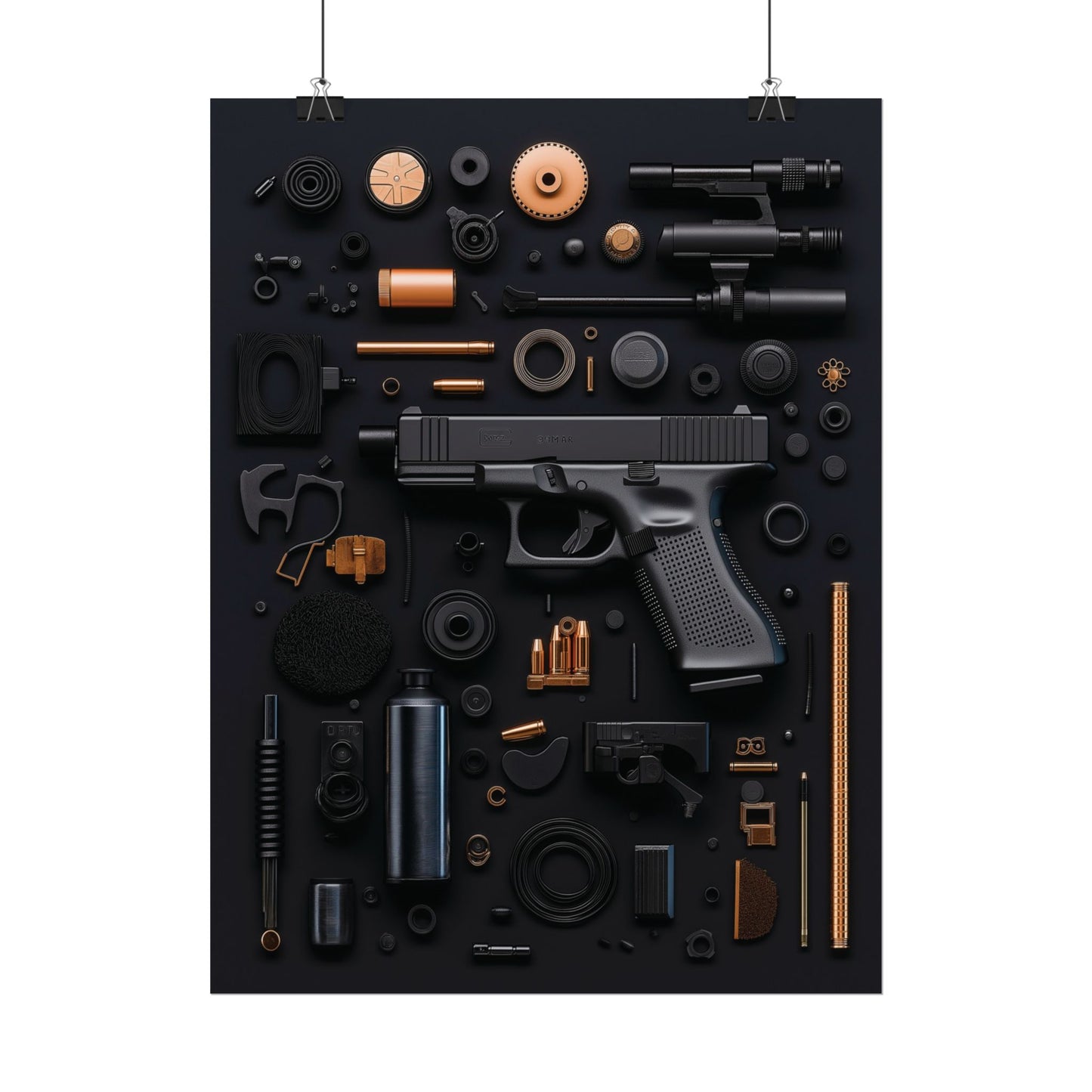 Black Gun_Art Rolled Poster