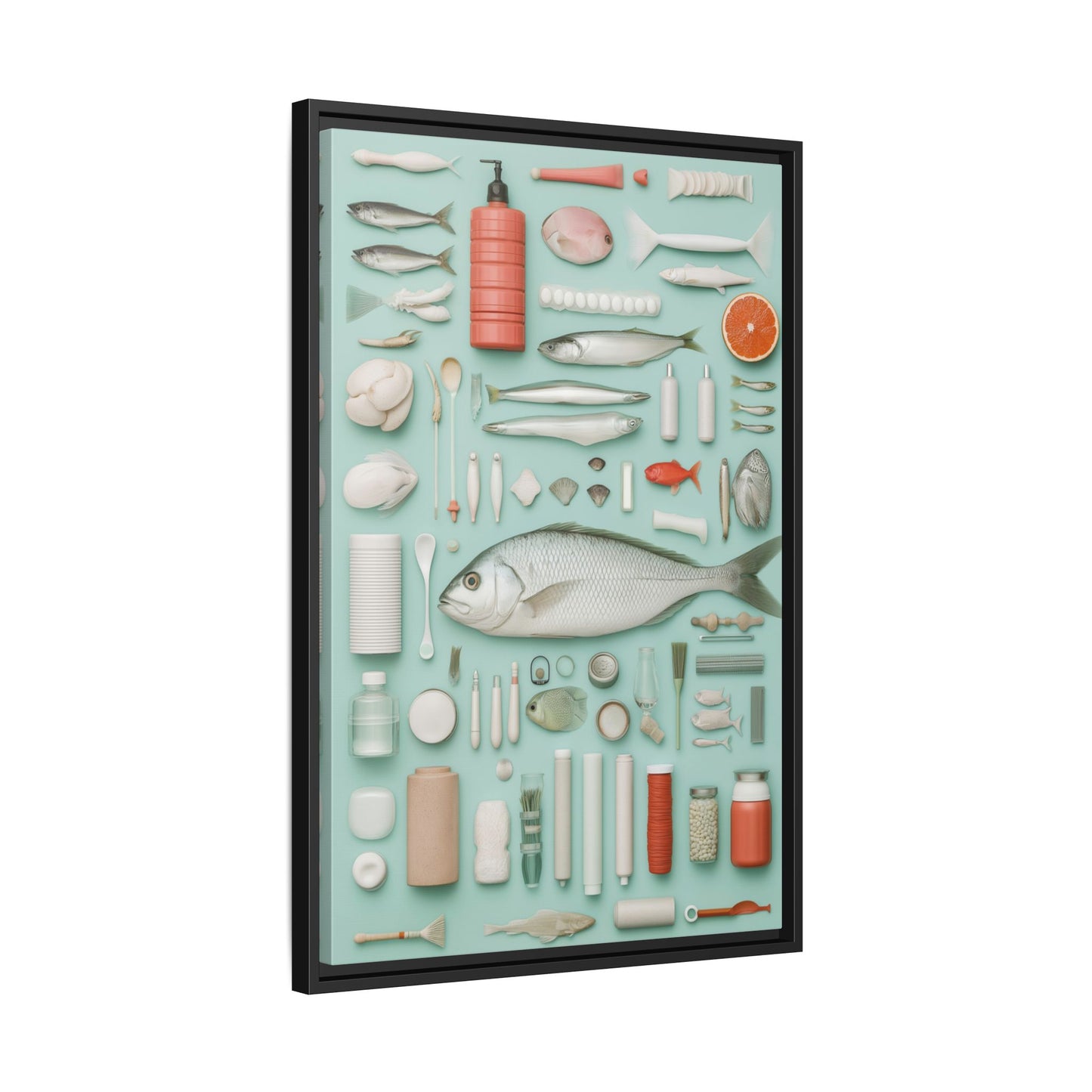 Fish Framed Canvas