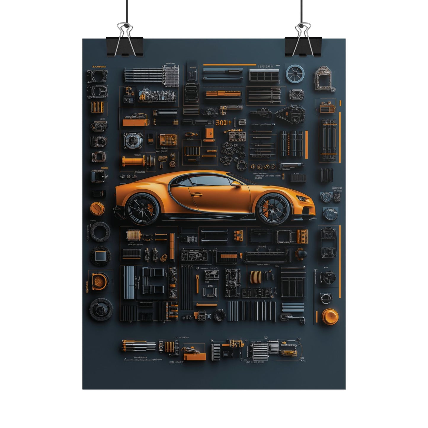 Bugatti Chiron Rolled Poster