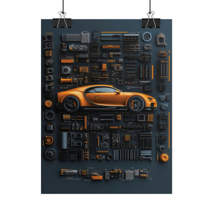 Bugatti Chiron Rolled Poster