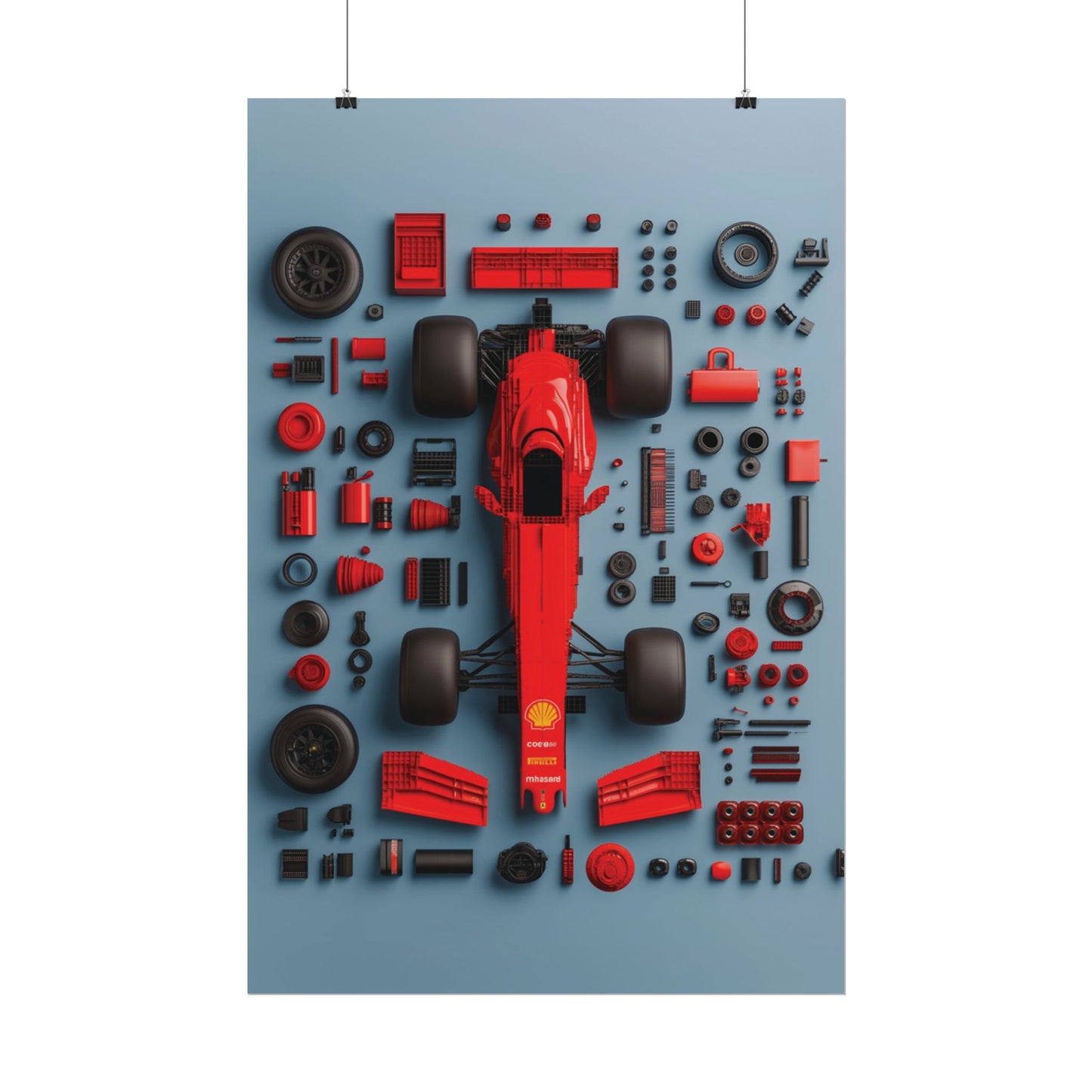 F1 Rolled Poster