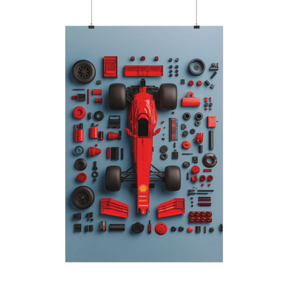 F1 Rolled Poster