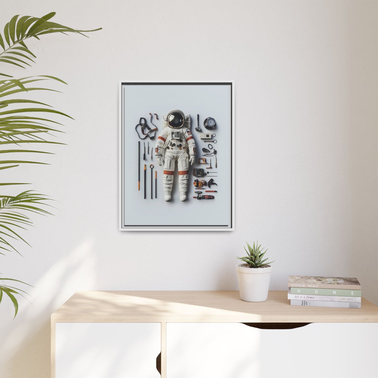 Astronaut Apollo Framed Canvas