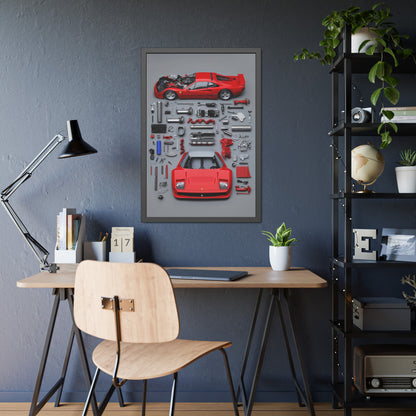 Prototype Classic Ferrari Framed Poster US