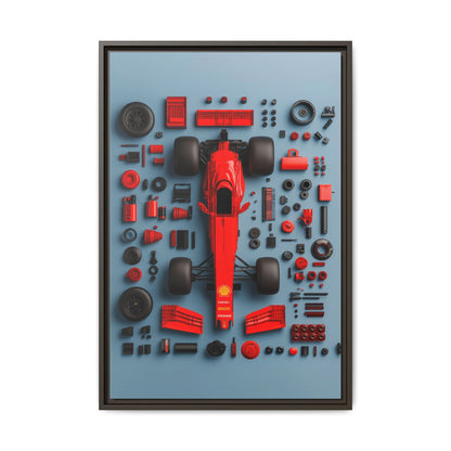 F1 Framed Canvas