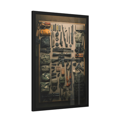 Military Arsenal Art Framed Poster US