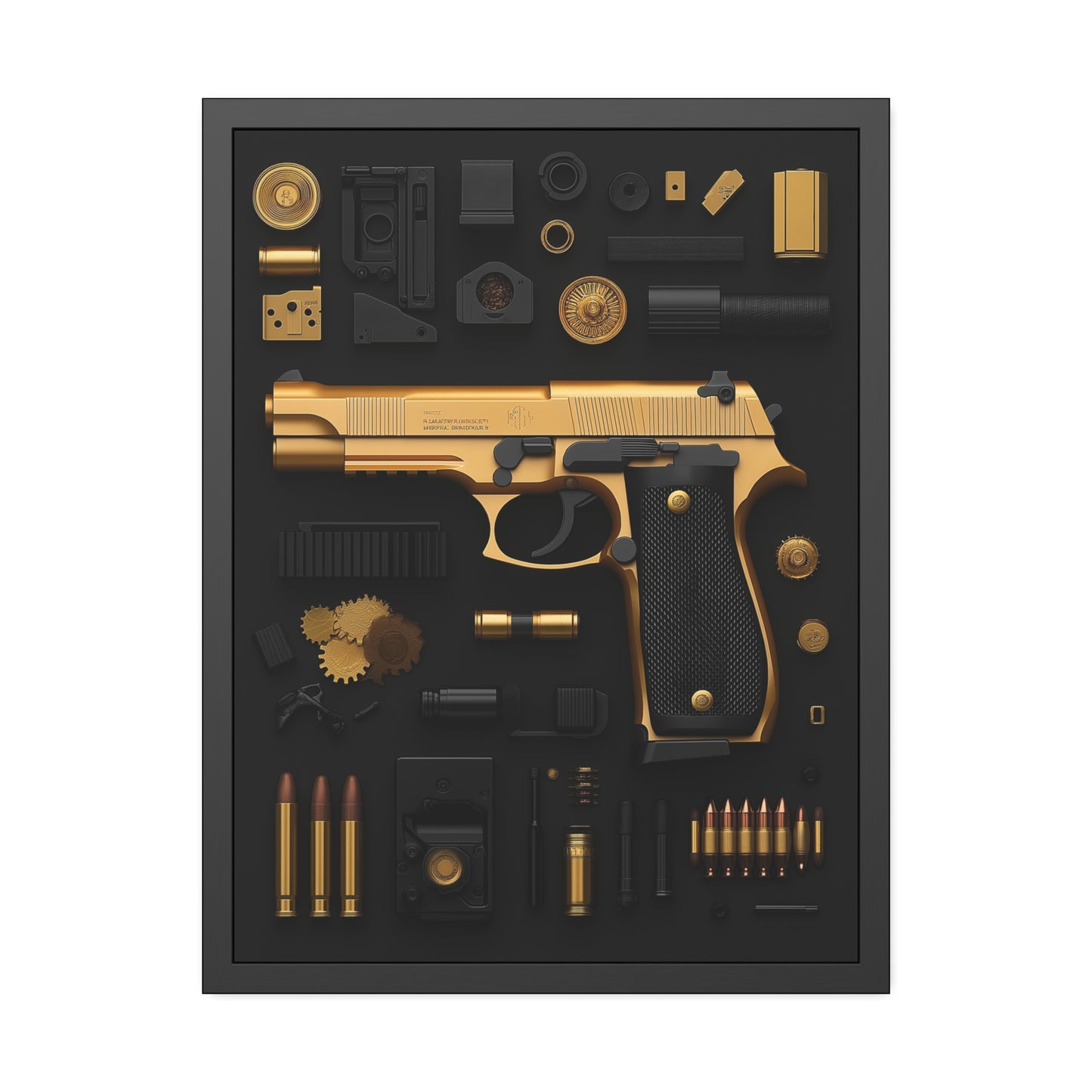 Golden 9mm Framed Poster US