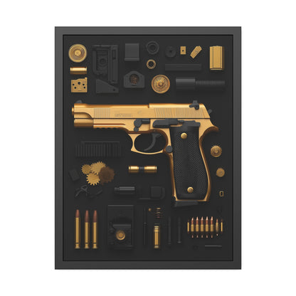 Golden 9mm Framed Poster US