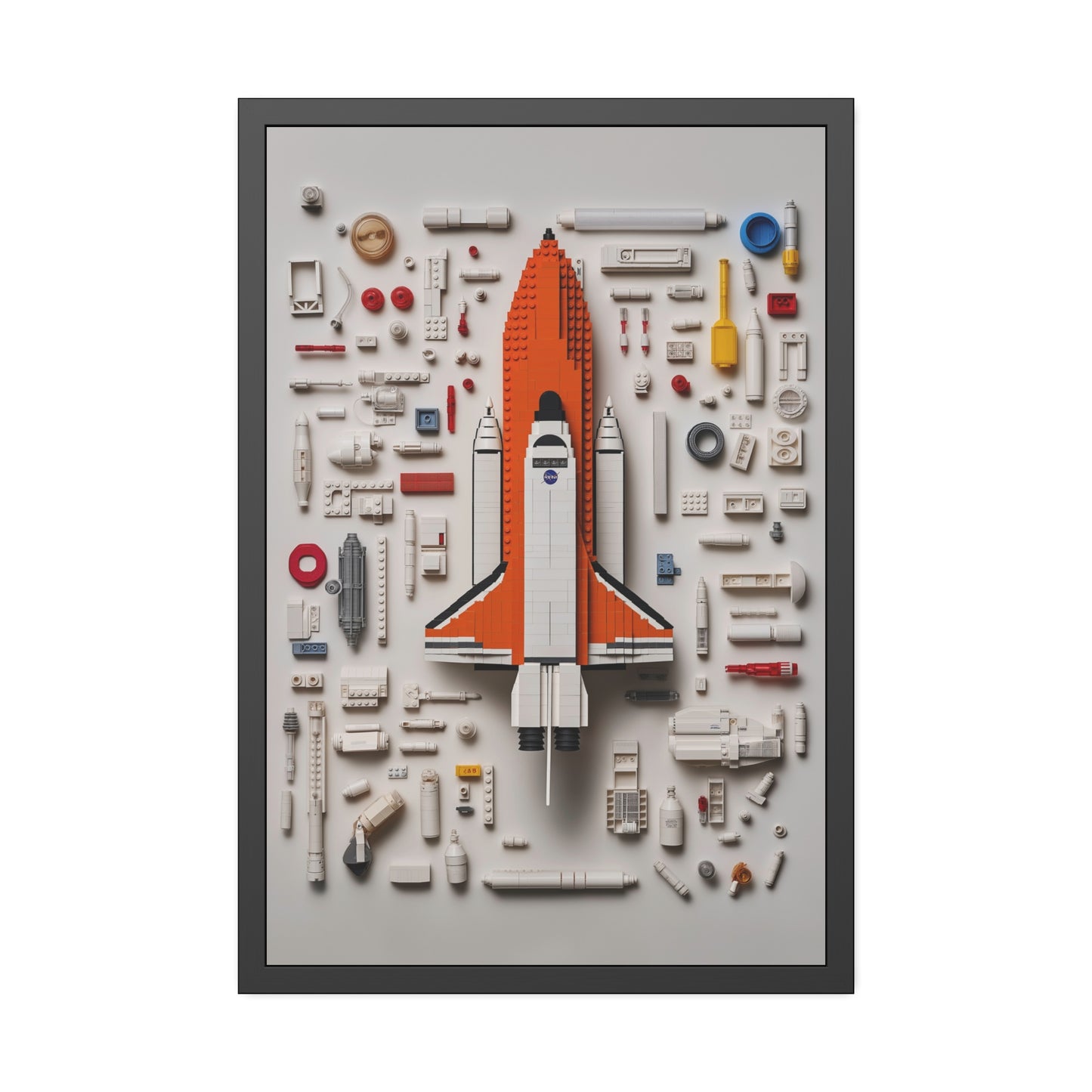 Space Shuttle LEGO Poster US