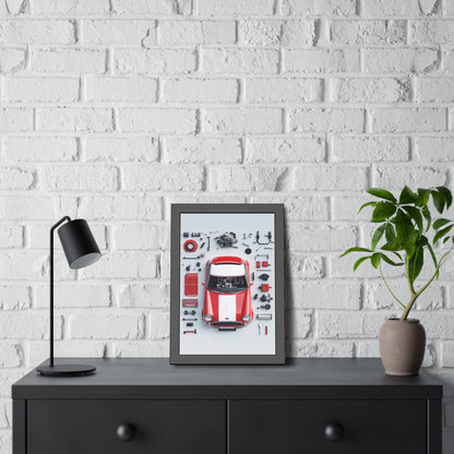 Mini Cooper Mod Framed Poster US