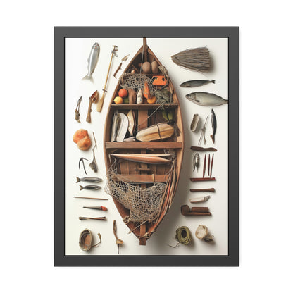 Fisher Boat Framed Poster US