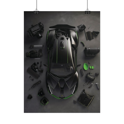 Black Lambo Rolled Poster