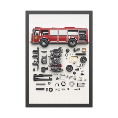 Fire Engine Framed Poster US