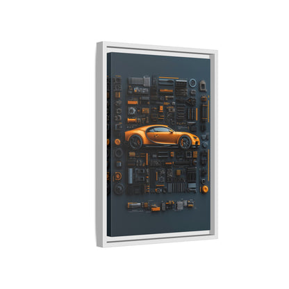 Bugatti Chiron Framed Canvas