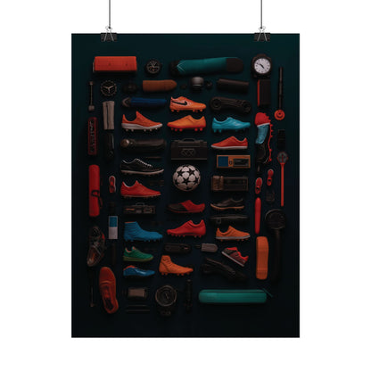 Football Cleats Rolled Poster