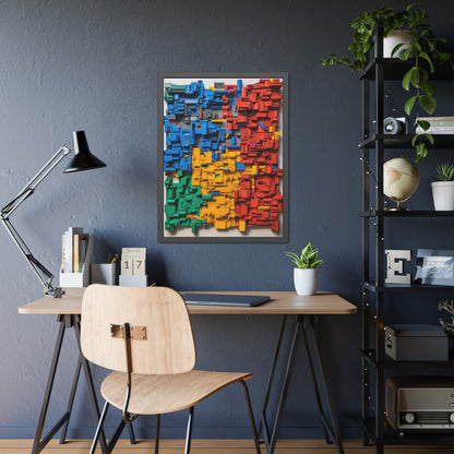 LEGO Blocks Framed Poster US