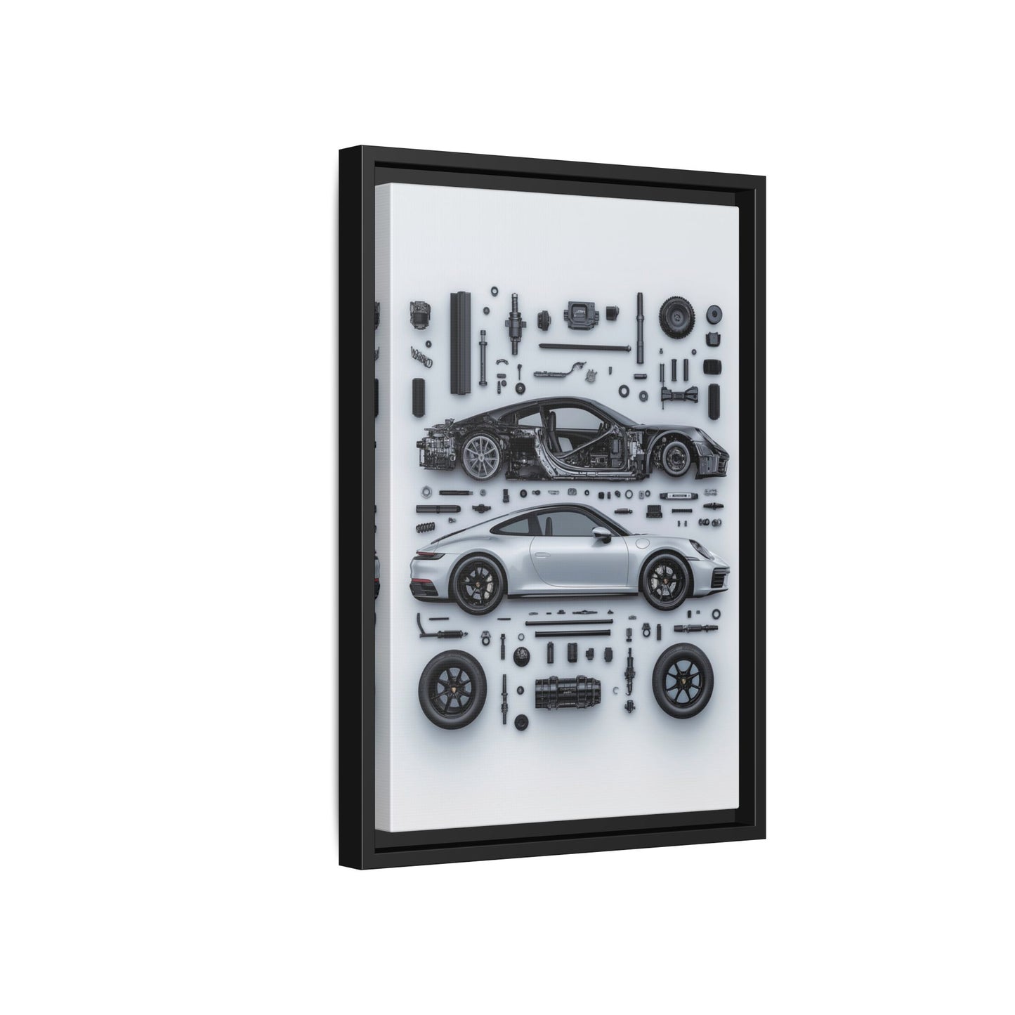 Porsche 911 992 Framed Canvas