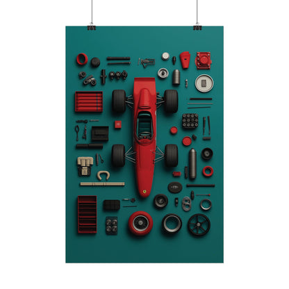 F1 Classic Van Rolled Poster