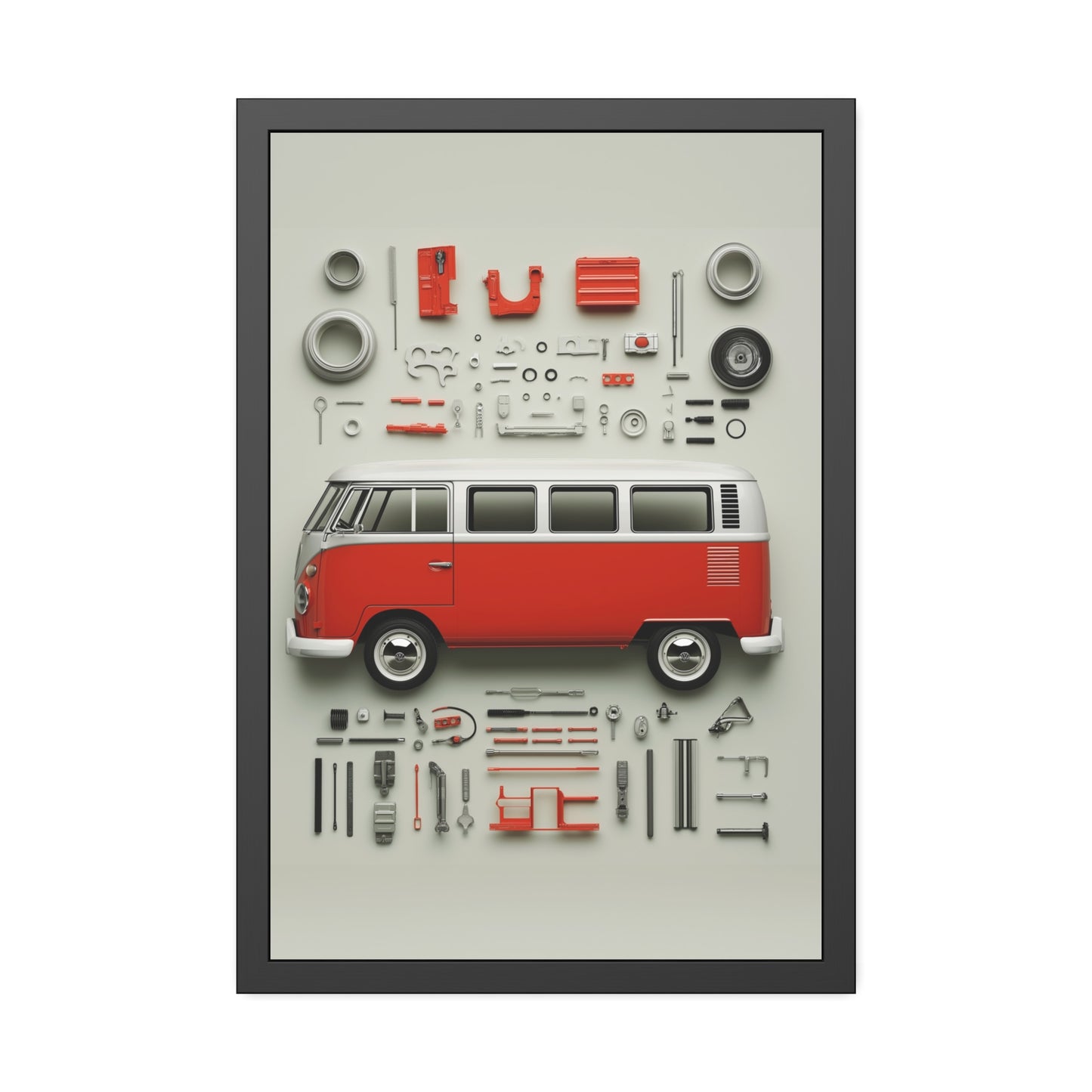 Red Classic Van Framed Poster US
