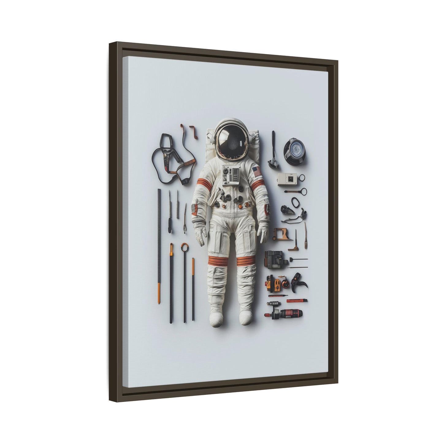 Astronaut Apollo Framed Canvas