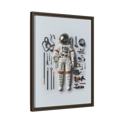 Astronaut Apollo Framed Canvas