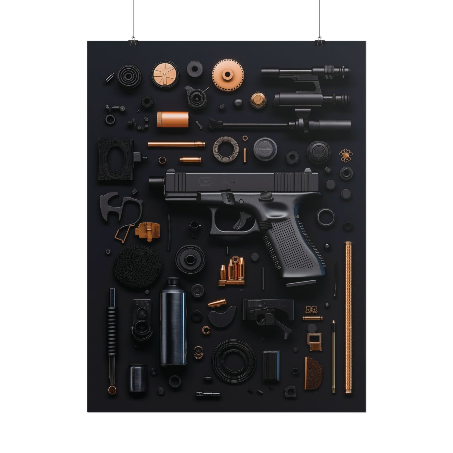 Black Gun_Art Rolled Poster