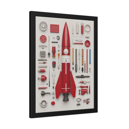 Red Rocket Framed Poster US