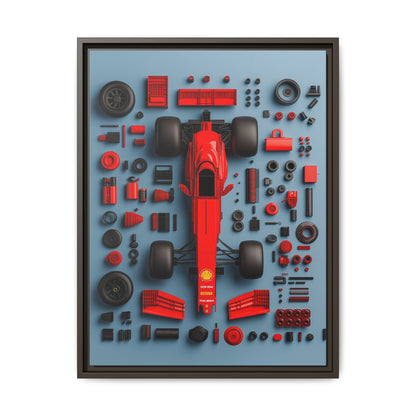 F1 Framed Canvas