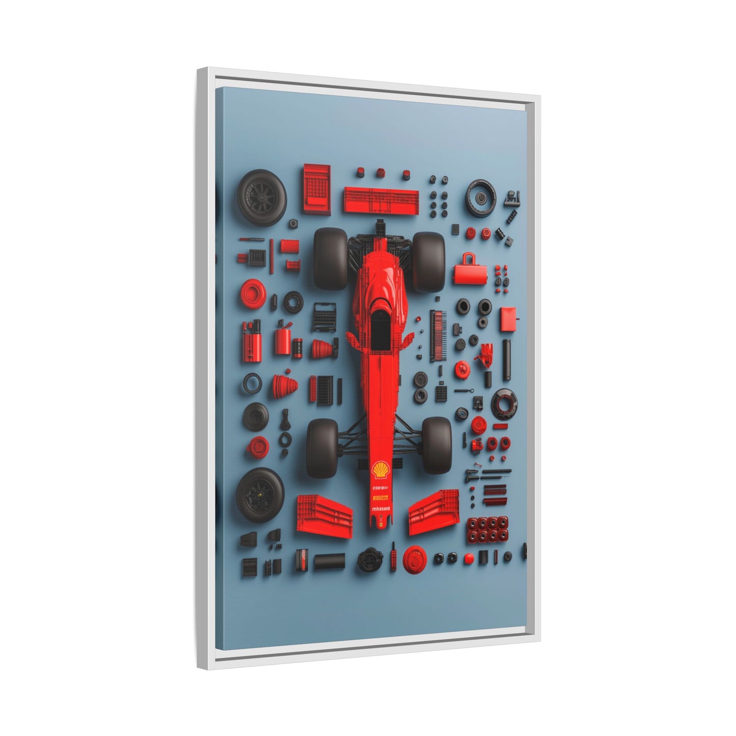 F1 Framed Canvas