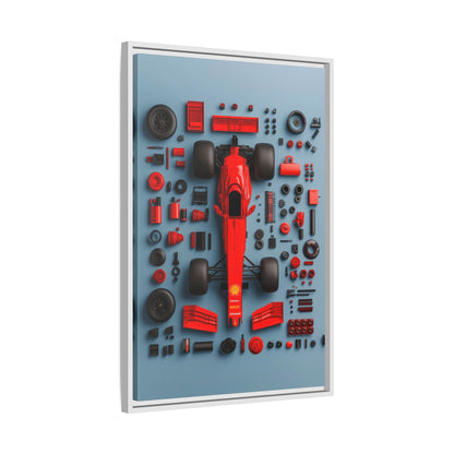 F1 Framed Canvas