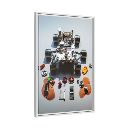 Space Rover Framed Canvas