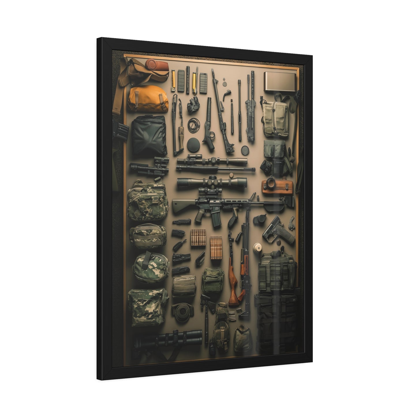 Military Arsenal Art Framed Poster US