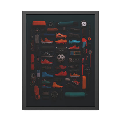 Soccer Cleat Framed Poster US