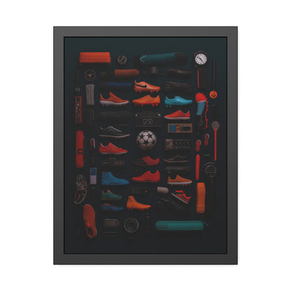 Soccer Cleat Framed Poster US
