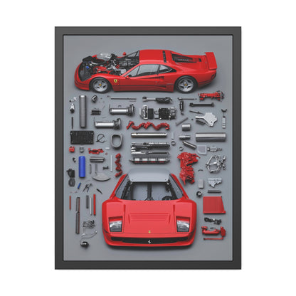 Prototype Classic Ferrari Framed Poster US