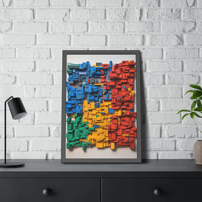 LEGO Blocks Framed Poster US