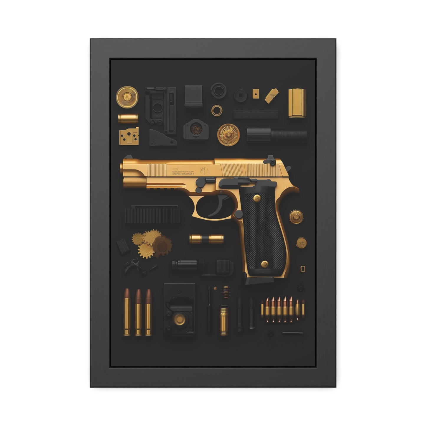 Golden 9mm Framed Poster US