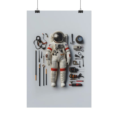 Astronaut Apollo Rolled Poster