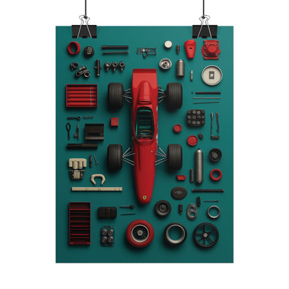 F1 Classic Van Rolled Poster