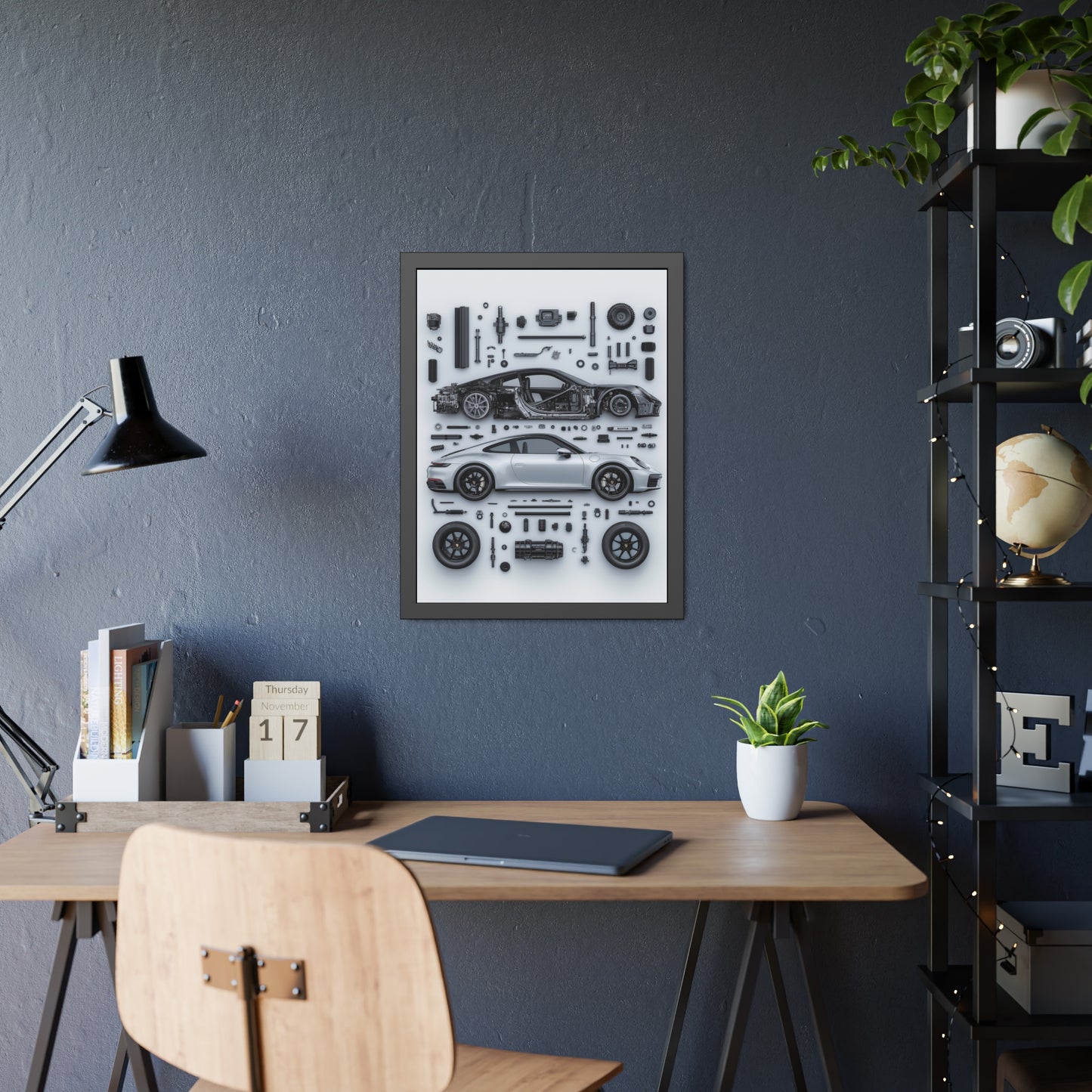 Porsche 911 992 Framed Poster US