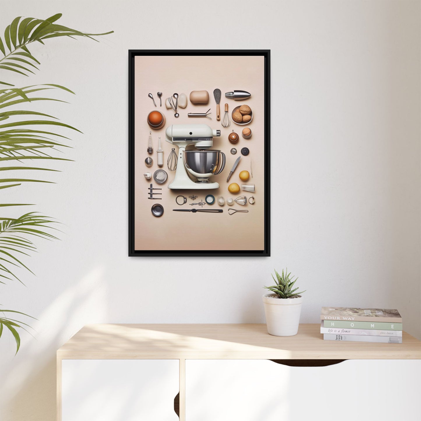 Shaker Shaker Framed Canvas