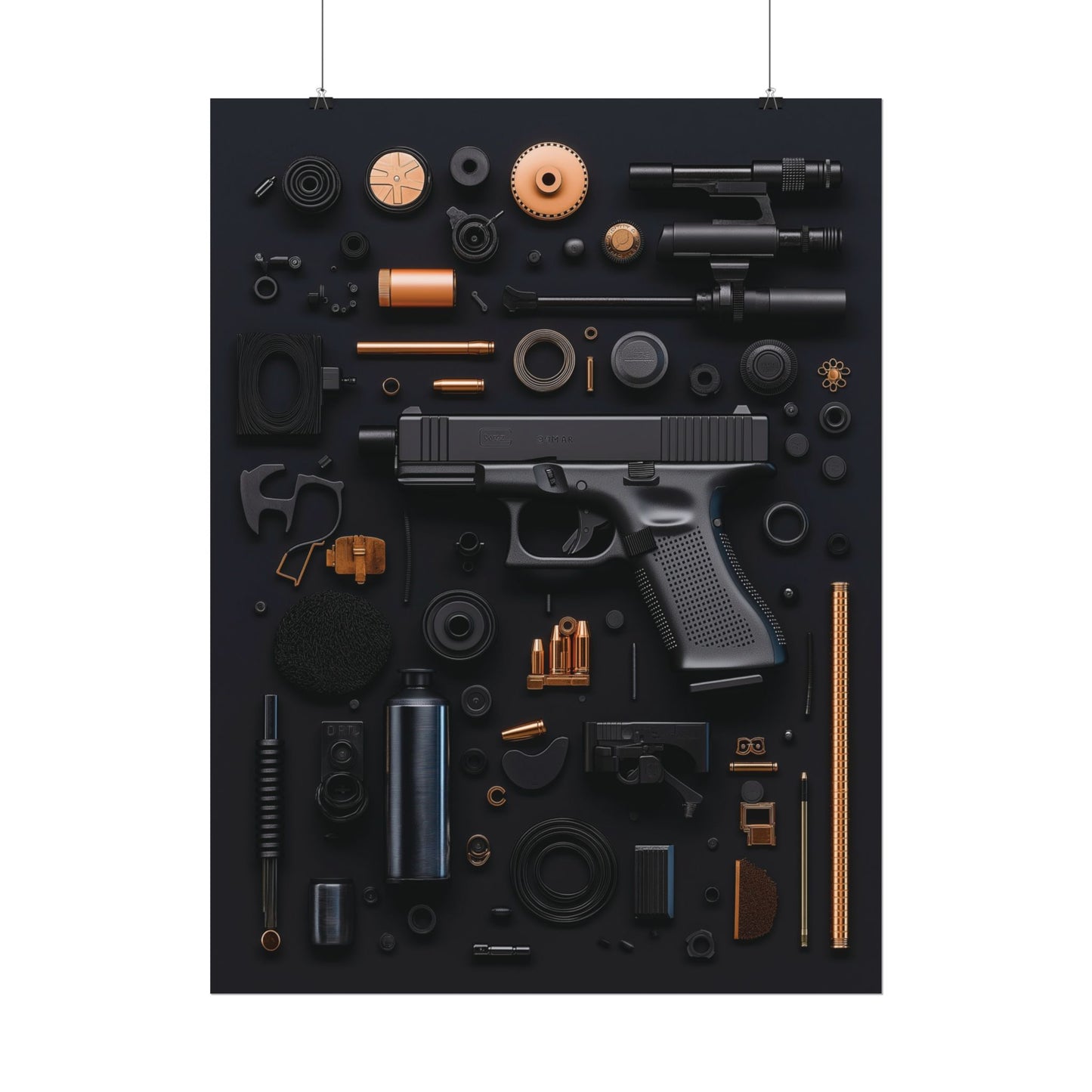 Black Gun_Art Rolled Poster