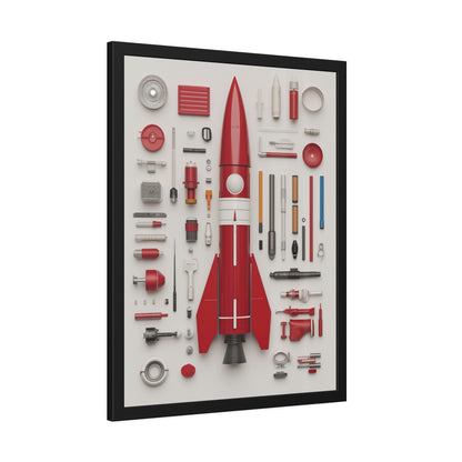 Red Rocket Framed Poster US