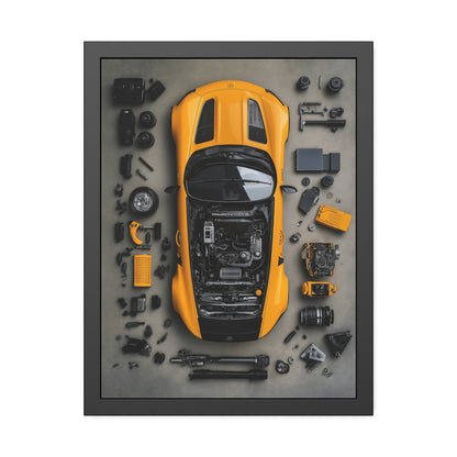 AMG GT Black Series Framed Poster US