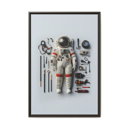 Astronaut Apollo Framed Canvas