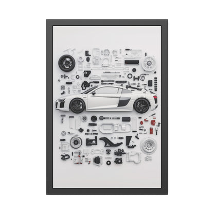Audi R8 Framed Poster US
