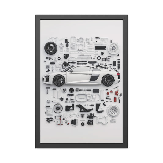Audi R8 Framed Poster US