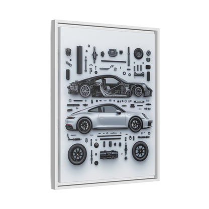 Porsche 911 992 Framed Canvas