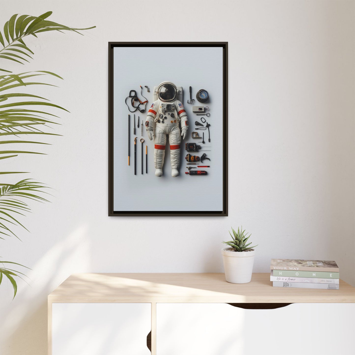 Astronaut Apollo Framed Canvas