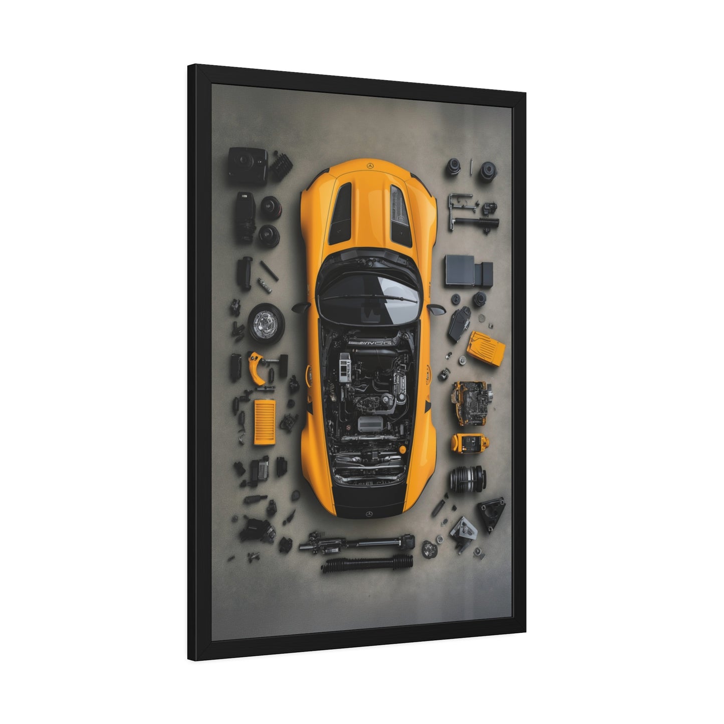 AMG GT Black Series Framed Poster US